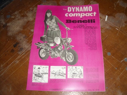 1972 vintage benelli mini - vintage, bike