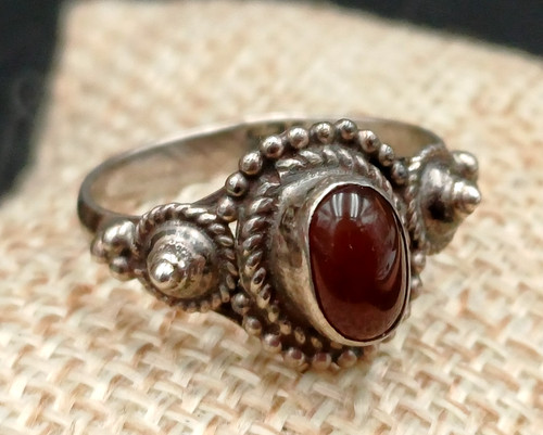Anello cabochon pietra - anello,