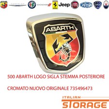 500 ABARTH LOGO ACRONYM CHROME