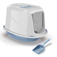 Lettiera per gatti coperta con maniglia, filtro antiodore e paletta omaggio