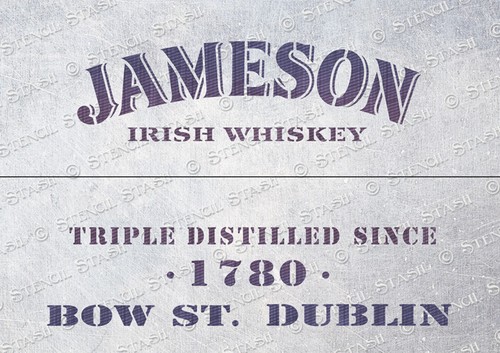 Jameson triple stencil crate - jameson,