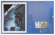 Mosca statua metro, Russia URSS Comunismo: quadro cornice vetro cm 30x24