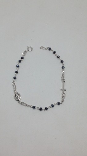 Bracciale rosario argento - bracciale,