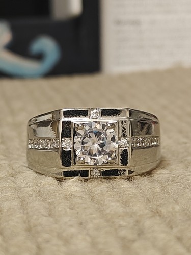 Anello lucido uomo con - anello,