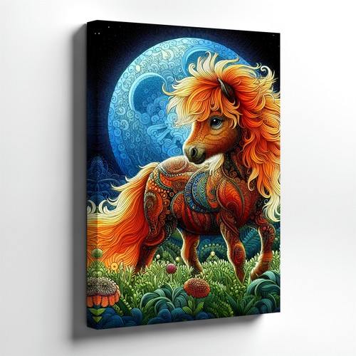 Arte parete fantasia pony - da,
