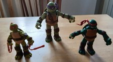TARTARUGHE NINJA TURTLES LOTTO ARTICOLATE SNODABILI POCO GIOCATE COME DA FOTO