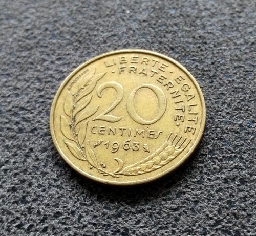 Monnaie france centimes - monnaie, 20