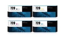 728 ink cartridges pack - cartridges, 4