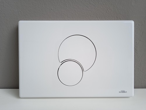 Placca fidia duo - duo, bianca-