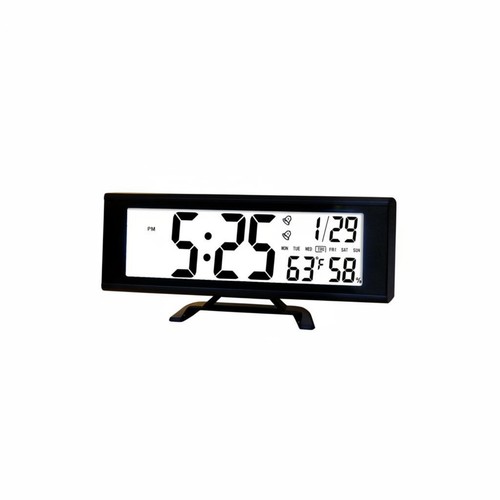 Orologio lcd con - termometro, e