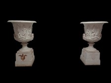 Pair of Large Monumental Cast