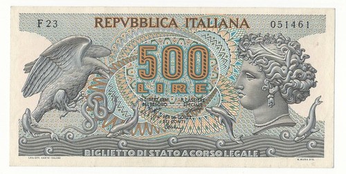 500 lire aretusa decr 1970 - 500,