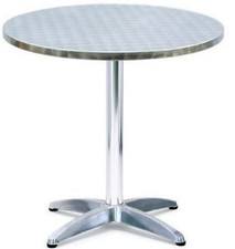 Tavoli Tavolo Bar Tondo Circolare in Alluminio e Acciaio Inox Cm.70x70 h.