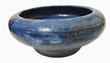 Ciotola Ceramica Raku Giappone Azzurro blu Cobalto