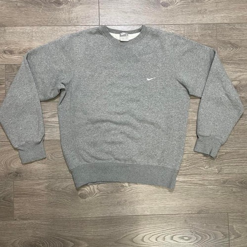 Felpa girocollo grigia nike - felpa,