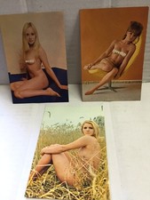 Vintage SET di 3 Cartoline