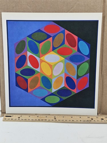 Stampa victor vasarely 1971 - vasarely,