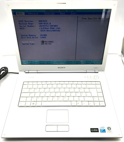 Notebook sony vaio pcg 7x1m - notebook,