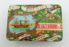 LAZZARONI BISCUITS '' SOUVENIR ''- SCATOLETTA DI LATTA