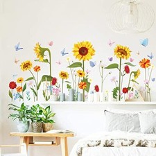 Runtoo Adesivi Murali Girasole