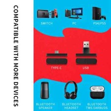 Adattatore Trasmettitore Audio Bluetooth 5.0 Type-C per Nintendo Switch PS4/5