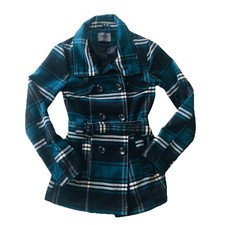 Cappotto Only Scozzese Verde