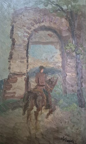 Dipinto olio tavola - dipinto,