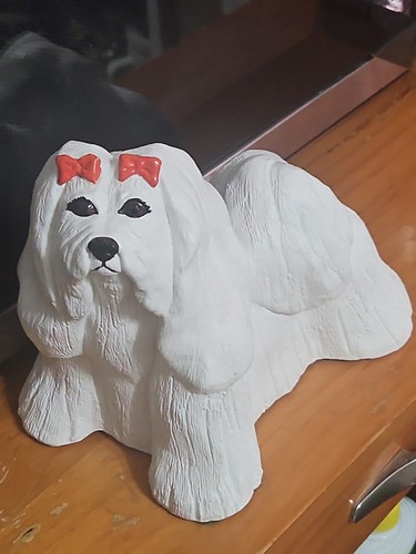 Cane gigante vintage bianco - gigante,