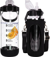 1.5 Litri Borraccia Vetro Con