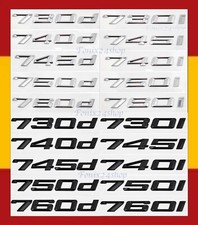 BMW 7 Serie Emblemas Letras