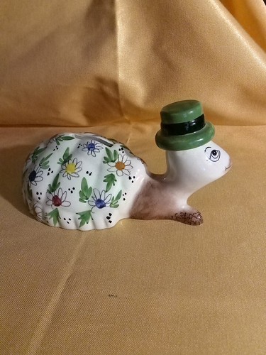 Turtle piggy bank hand - piggy, painted