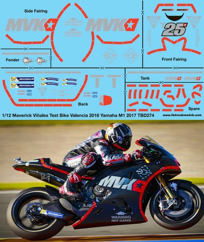 Decals per yamaha - 1/12,
