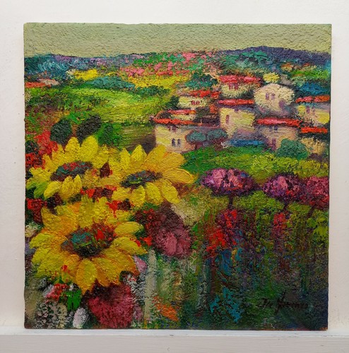 Quadro dipinto paesaggio - quadro, con