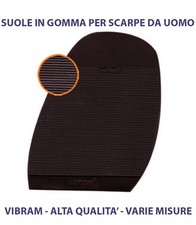 MEZZE SUOLE IN GOMMA NERE  PER