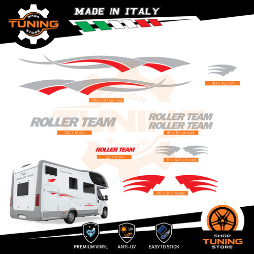 Kit adesivi camper - adesivi, roller-team