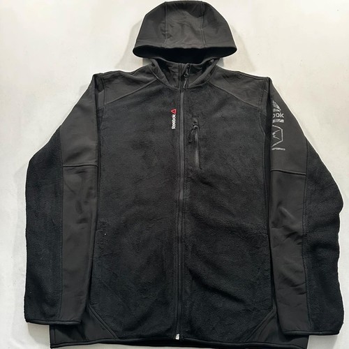 Reebok giacca nera con - reebok,
