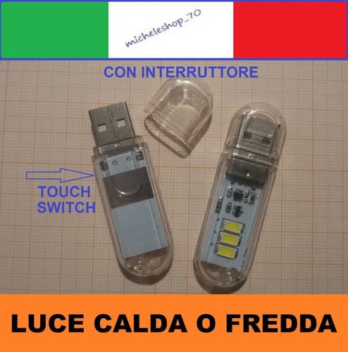 Luce led usb con - led, interruttore