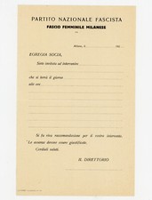 Fascismo PNF Milano Fascio