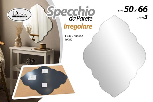 Specchio parete irregolare - specchio,