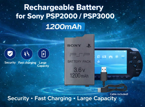 Batteria 1200mah per - 1200mah, psp
