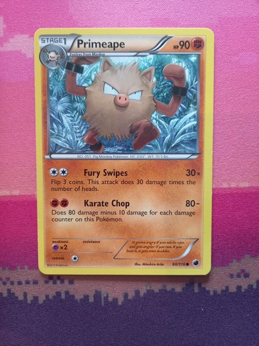 Pokemon card primeape plasma - primeape,
