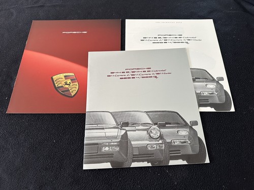 1991 porsche brochure set 911 - 1991,