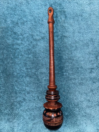 Mexican wood molinillo whisk - wood,