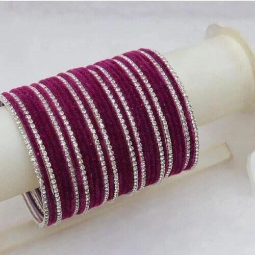 Set bracciale velluto - set, vino