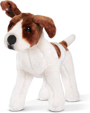 Jack Russell Terrier Peluche - Alto 40 Cm, Maxi Cane Peluche Realistico in Morbi