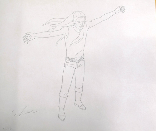 Disegno vintage adulto - , swim