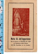 Santino - Holy Card - Maria SS. dell'Apparizione - Trani (BA)