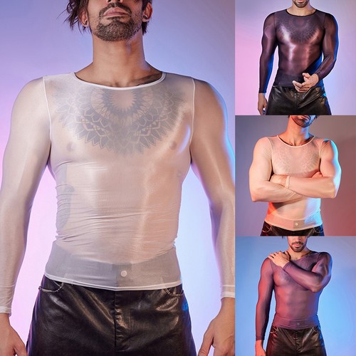 Top maglia uomo manica - , lunga