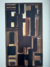 Alvaro MONNINI opera STORICA 1950 51X30 Astrattismo Classico