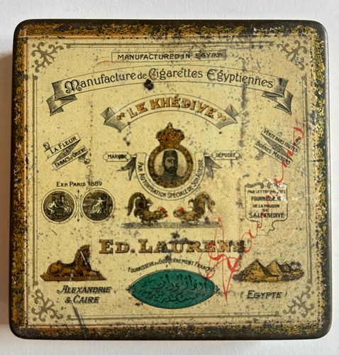Mo552 scatola latta vintage - scatola,
